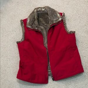 Charter Club Ladies Reversible Vest with Faux Fur